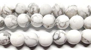 Howliet Frosted Rond 7,5 mm (per 36 cm streng) - Afbeelding 1